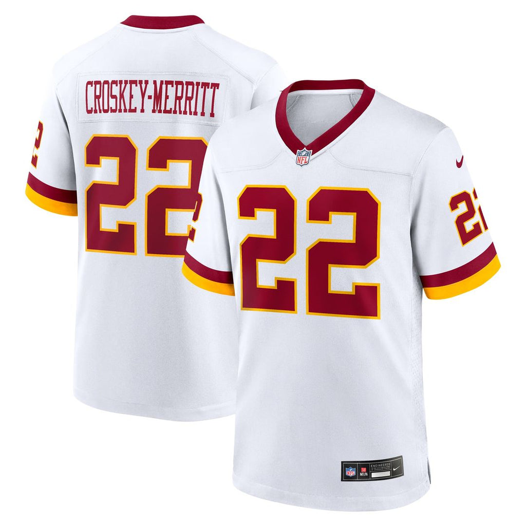 Jacory Croskey-Merritt Washington Commanders Game Championship Era Jersey - White