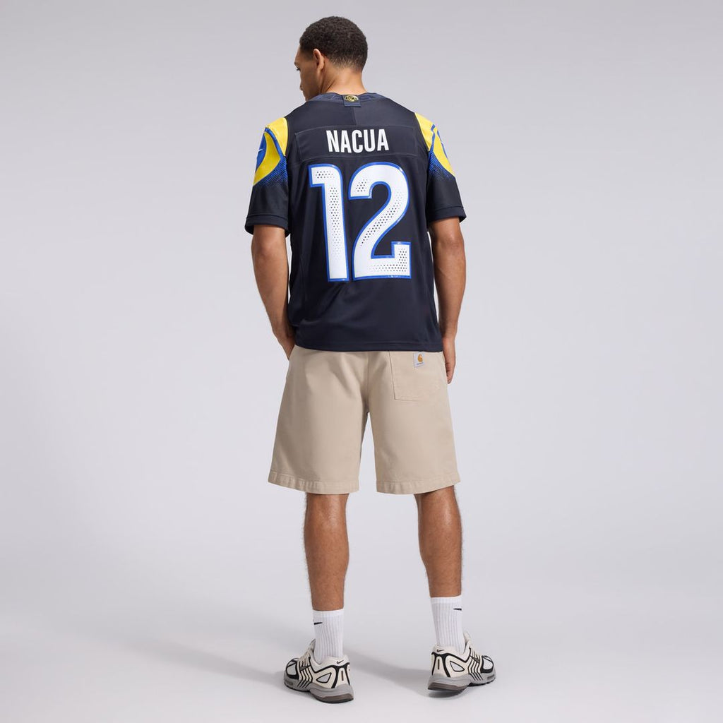 Puka Nacua Los Angeles Rams Rivalries Collection Stitched Jersey - Dark Blue