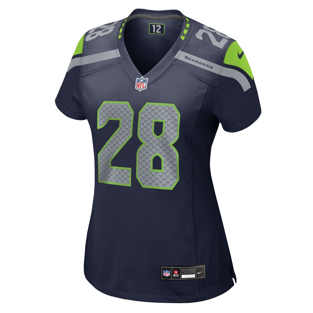 Nehemiah Pritchett Seattle Seahawks Women's Team Jersey - College Navy