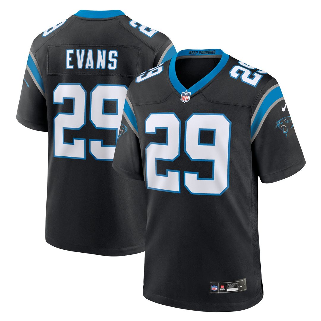 Akayleb Evans Carolina Panthers Team Jersey - Black