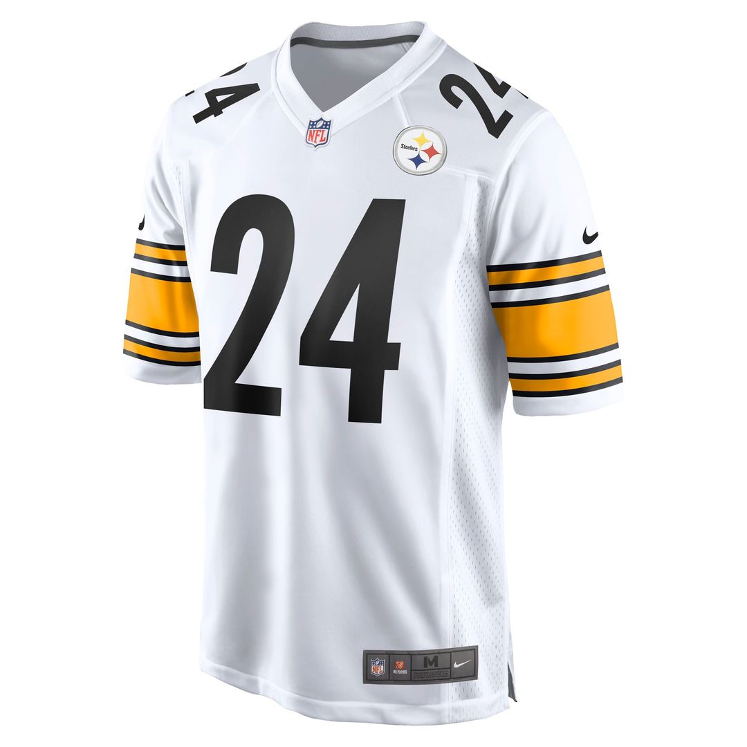 Joey Porter Jr. Pittsburgh Steelers Away Jersey - White
