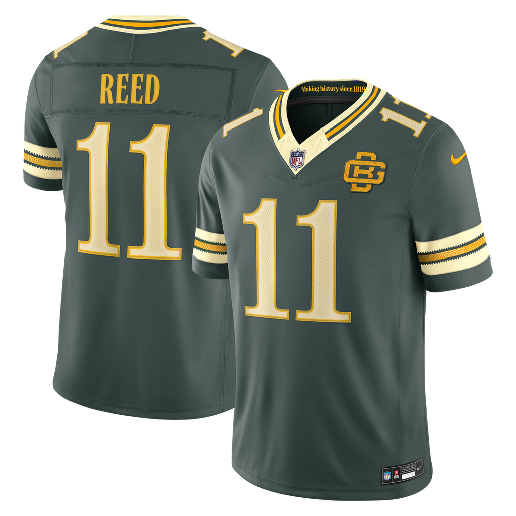 Jayden Reed Green Bay Packers 2026 Rivalries Collection Stitched Jersey - Green