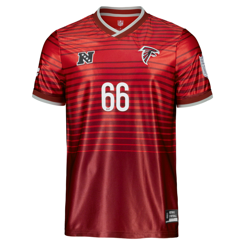 Atlanta Falcons Youth Football x Football V-Neck Fan Top - Red