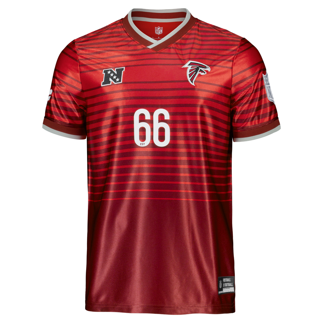 Atlanta Falcons Youth Football x Football V-Neck Fan Top - Red