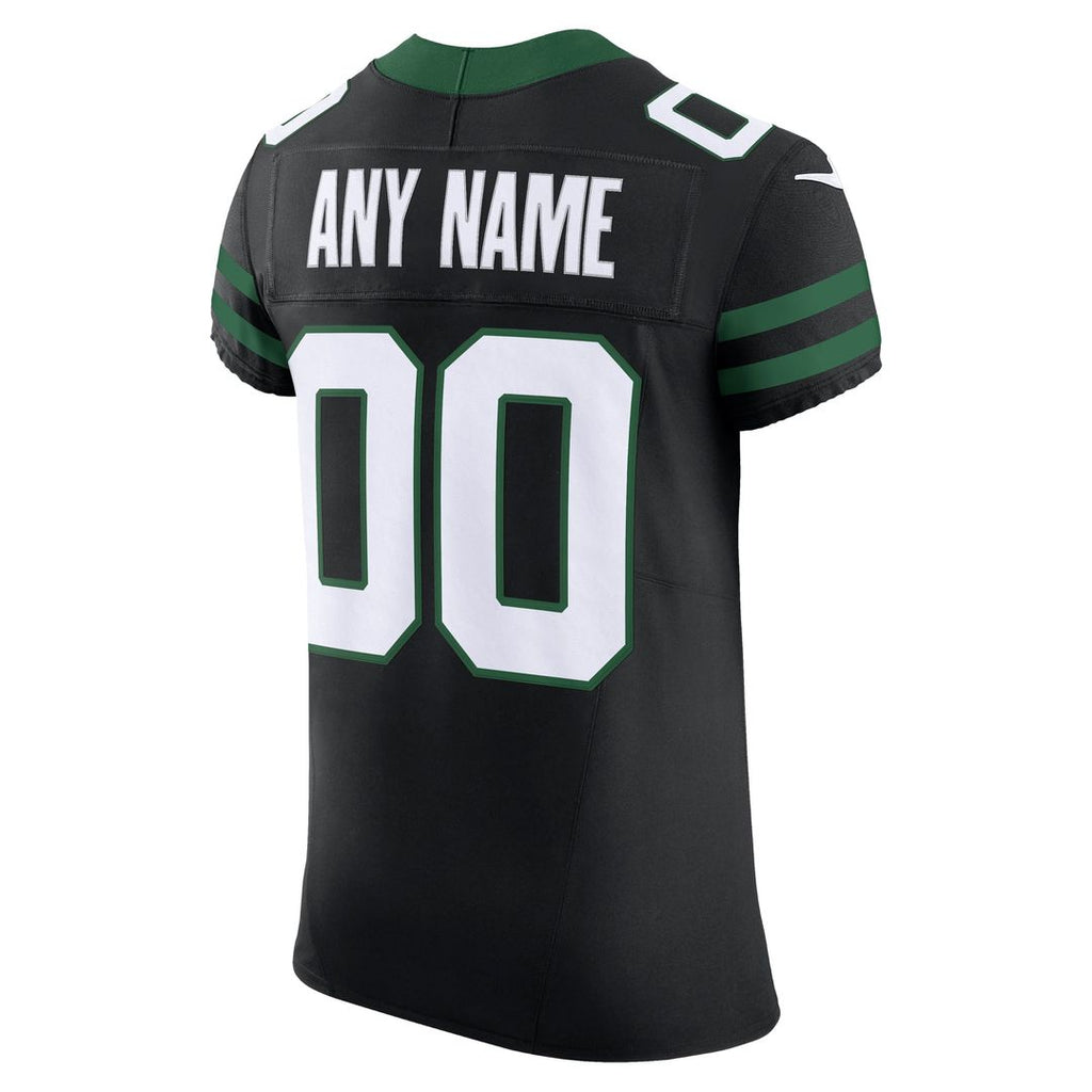 New York Jets Alternate Elite Custom Jersey - Legacy Black
