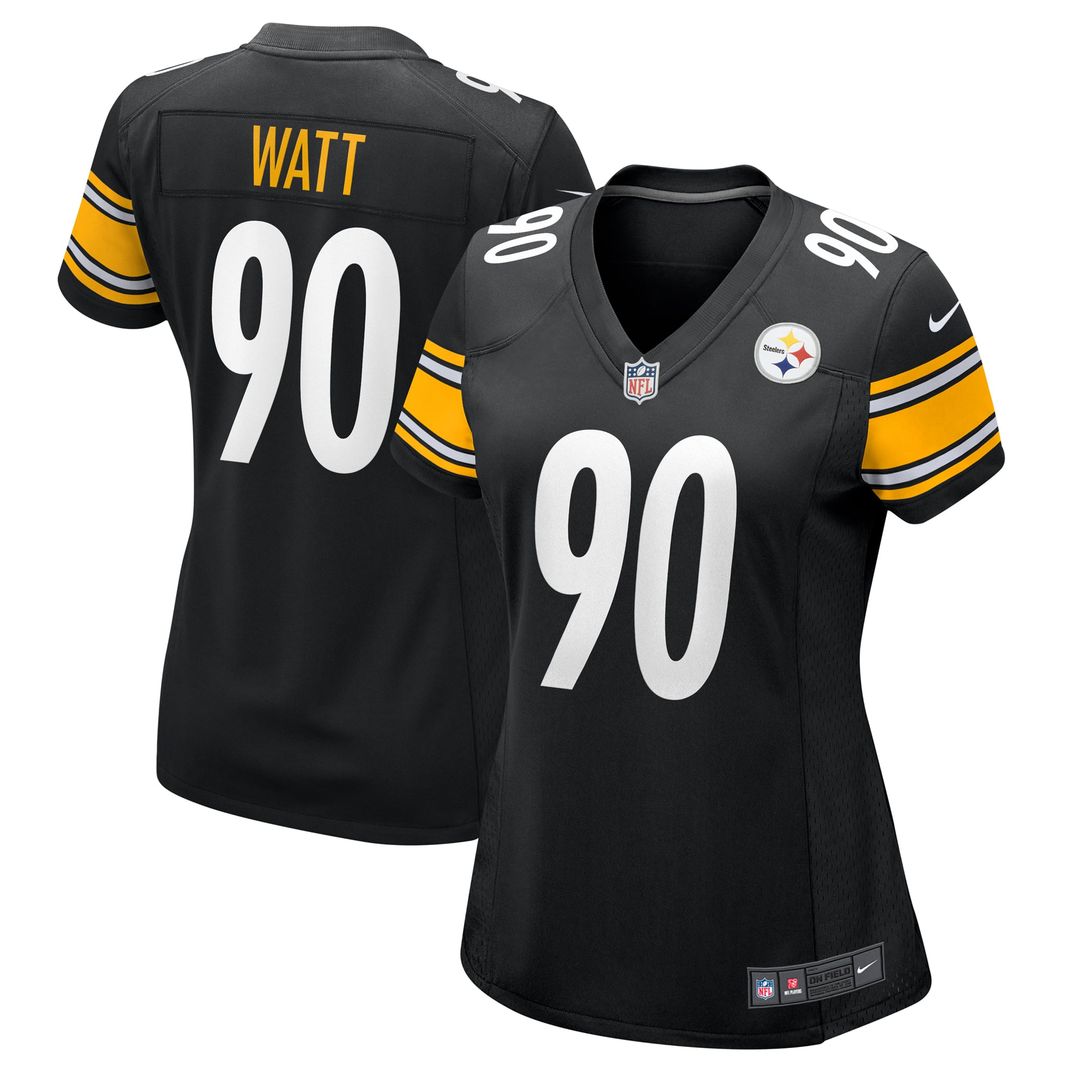 T.J. Watt Pittsburgh Steelers Women's Team Jersey - Black