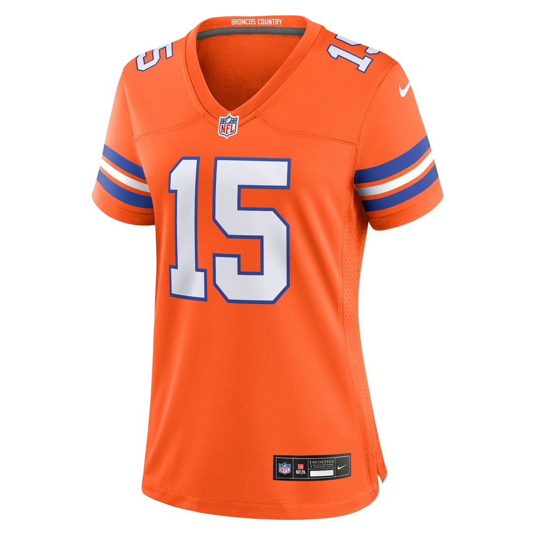 Nik Bonitto Denver Broncos Women's Alternate 2 Mile High Collection 1977 Throwback Jersey - Orange
