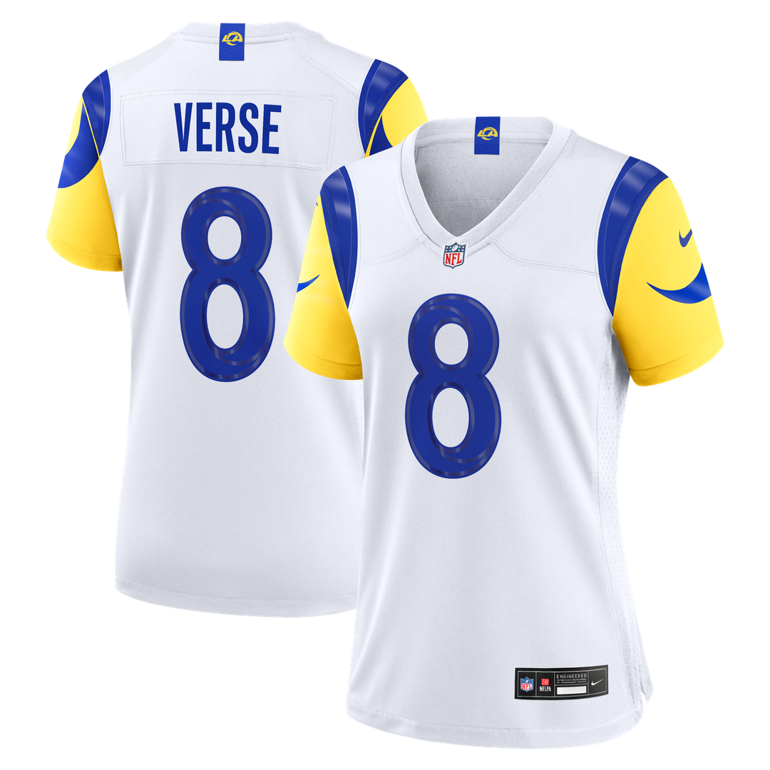 Jared Verse Los Angeles Rams Women's Jersey - White