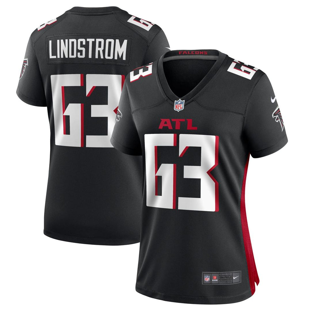 Chris Lindstrom Atlanta Falcons Women's Team Jersey - Black
