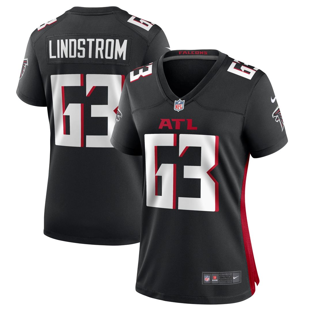 Chris Lindstrom Atlanta Falcons Women's Team Jersey - Black