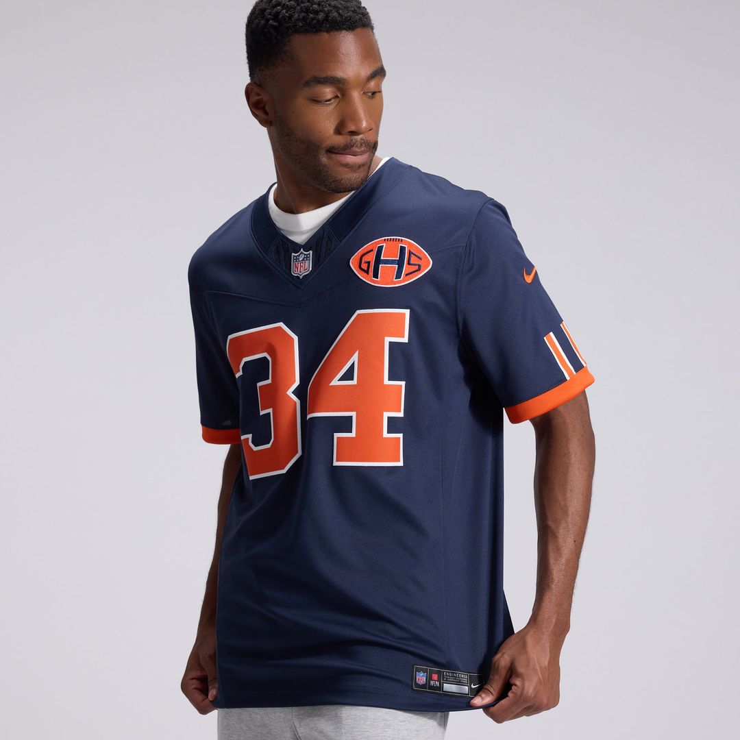 Walter Payton Chicago Bears 2026 Rivalries Collection Stitched Jersey - Navy