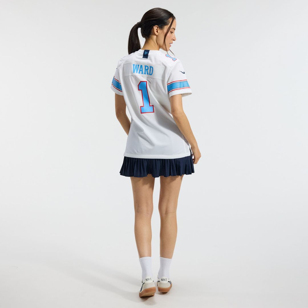 Cameron Ward Tennessee Titans Women's Jersey - White