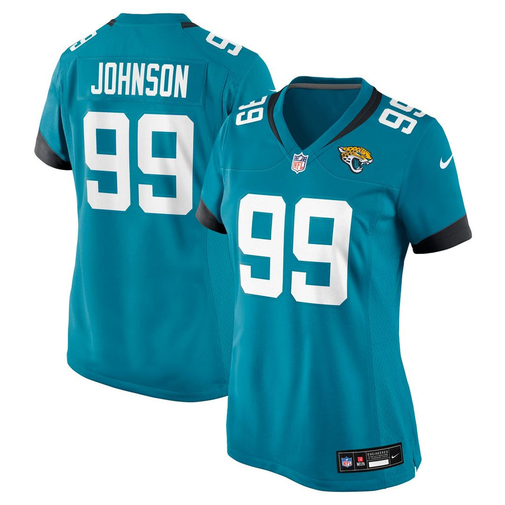 Austin Johnson Jacksonville Jaguars Women's Team Jersey - Teal