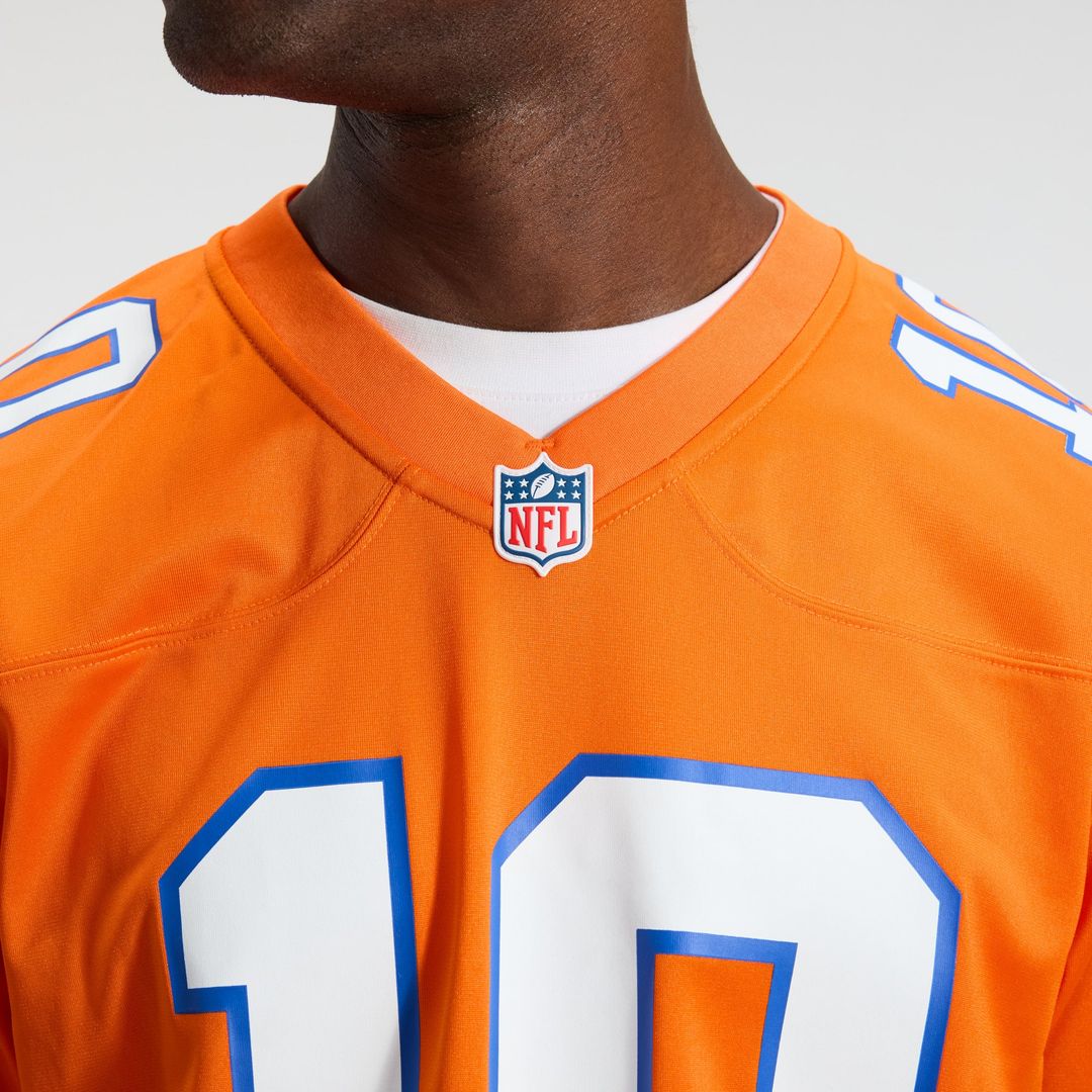 Bo Nix Denver Broncos Mile High Collection 1977 Throwback Player Jersey - Orange