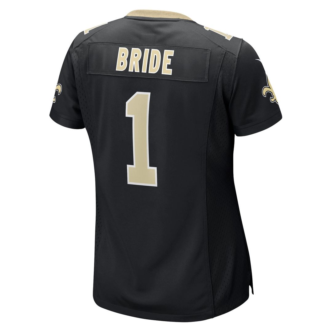 Number 1 Bride New Orleans Saints Women's Jersey - Black