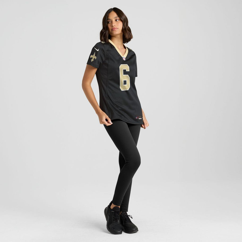Tyler Shough New Orleans Saints Women's Jersey - Black