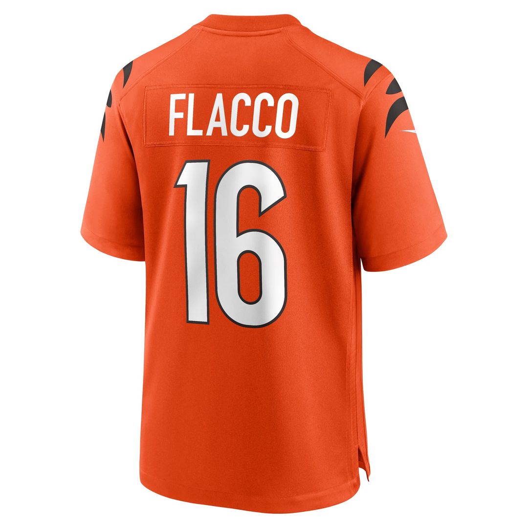 Joe Flacco Cincinnati Bengals Alternate Jersey - Orange