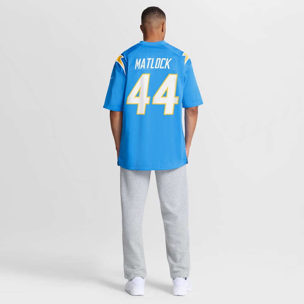 Scott Matlock Los Angeles Chargers Team Jersey - Powder Blue