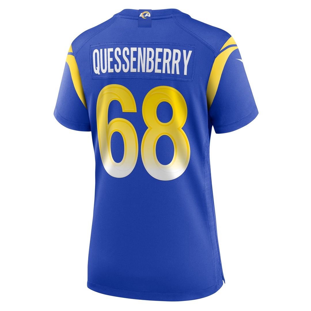 David Quessenberry Los Angeles Rams Women's Team Jersey - Royal