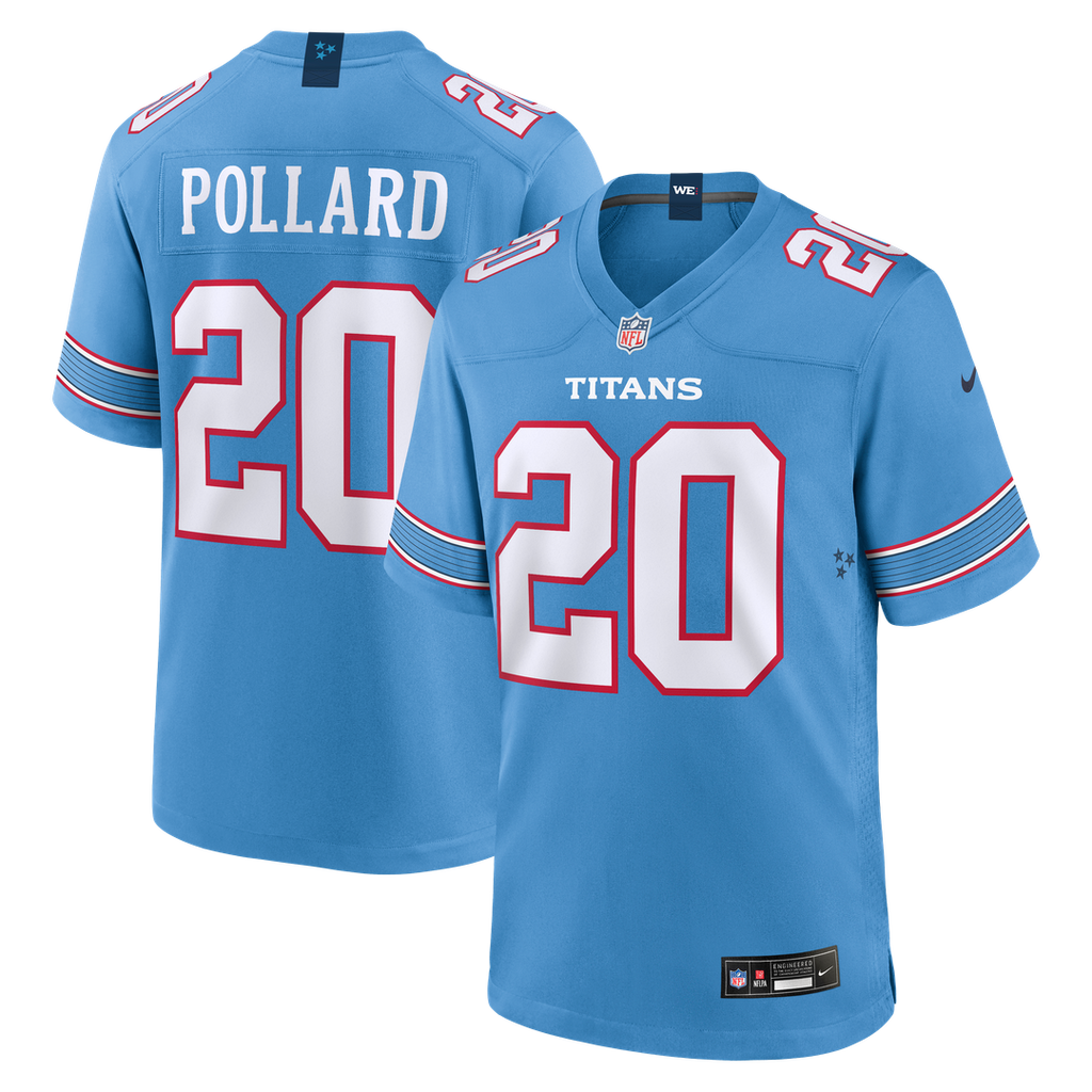 Tony Pollard Tennessee Titans Jersey - Light Blue