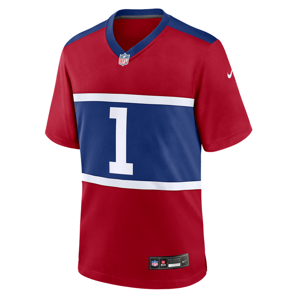 Malik Nabers New York Giants Alternate Jersey - Century Red