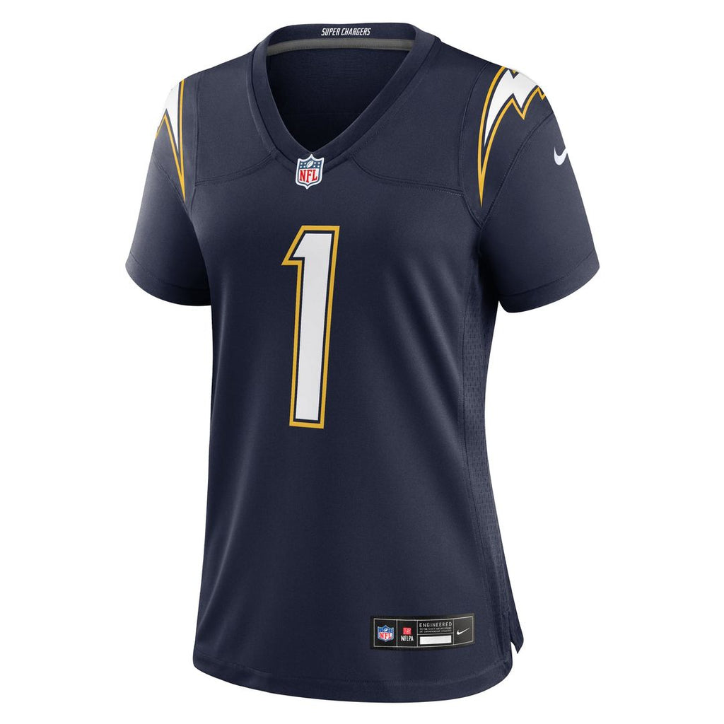 Quentin Johnston Los Angeles Chargers Women's Alternate Super Chargers Jersey - Navy