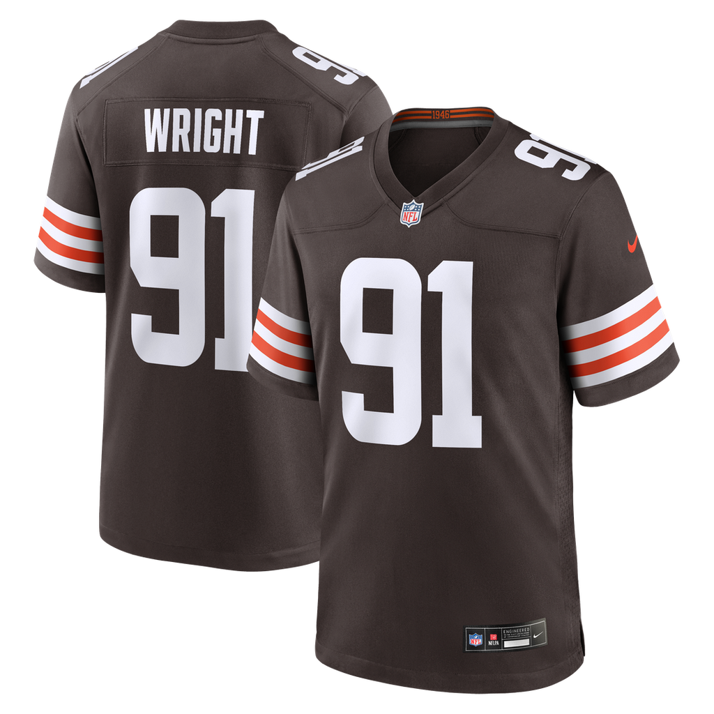 Alex Wright Cleveland Browns Team Jersey - Brown