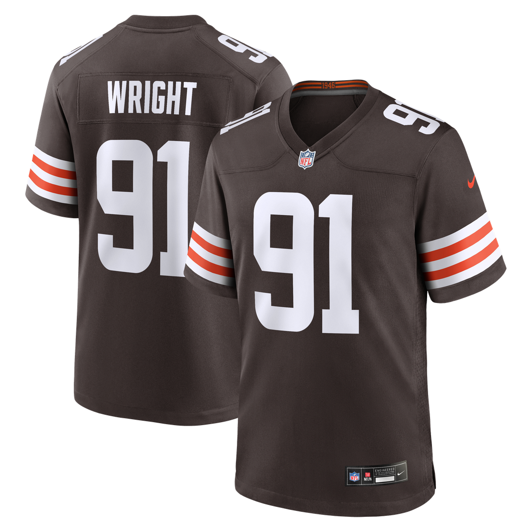 Alex Wright Cleveland Browns Team Jersey - Brown