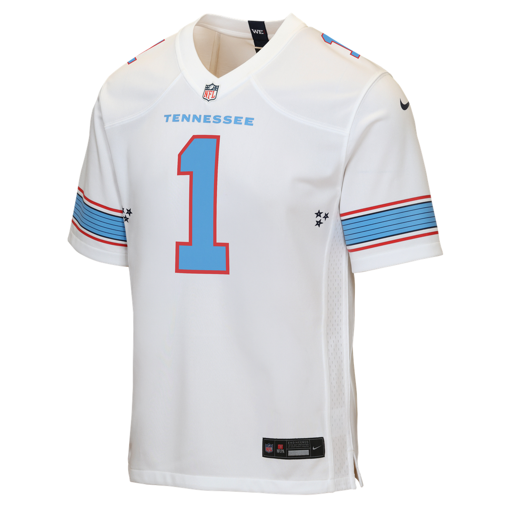 Cameron Ward Tennessee Titans Youth Jersey - White
