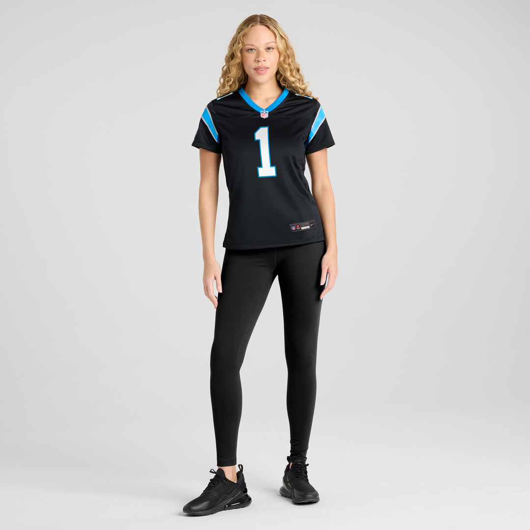 Cam Newton Carolina Panthers Women's Team Retired Jersey - Black