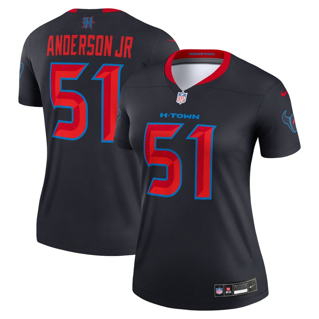 Will Anderson Jr. Houston Texans Women's Alternate Legend Player Performance Top - Navy
