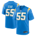 Junior Seau Los Angeles Chargers Game Retired Player Jersey - Powder Blue