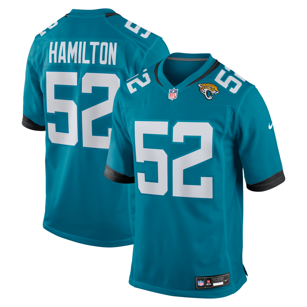 DaVon Hamilton Jacksonville Jaguars Jersey - Teal