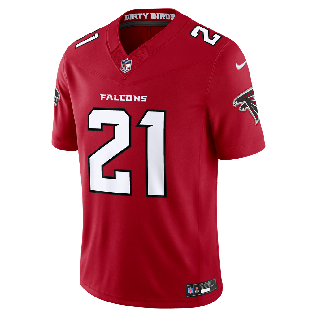 Deion Sanders Atlanta Falcons Alternate Throwback Stitched Retired Jersey - Black
