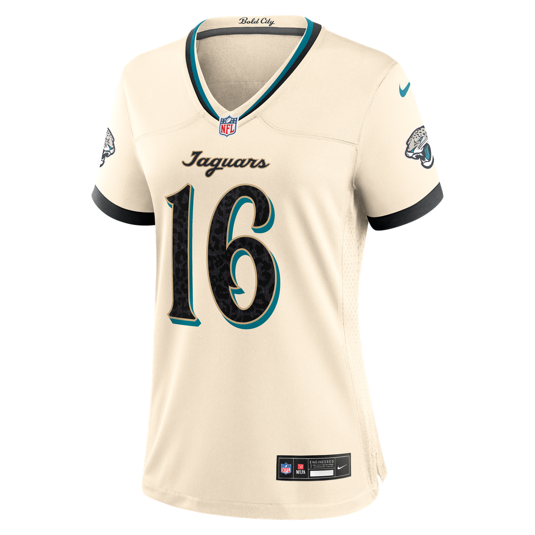 Trevor Lawrence Jacksonville Jaguars Women's 2026 Rivalries Collection Jersey - Natural