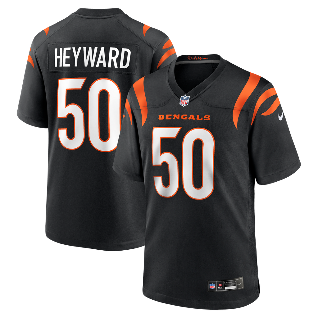 Shaka Heyward Cincinnati Bengals Team Jersey - Black