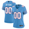 Tennessee Titans Women's Game Custom Jersey - Light Blue