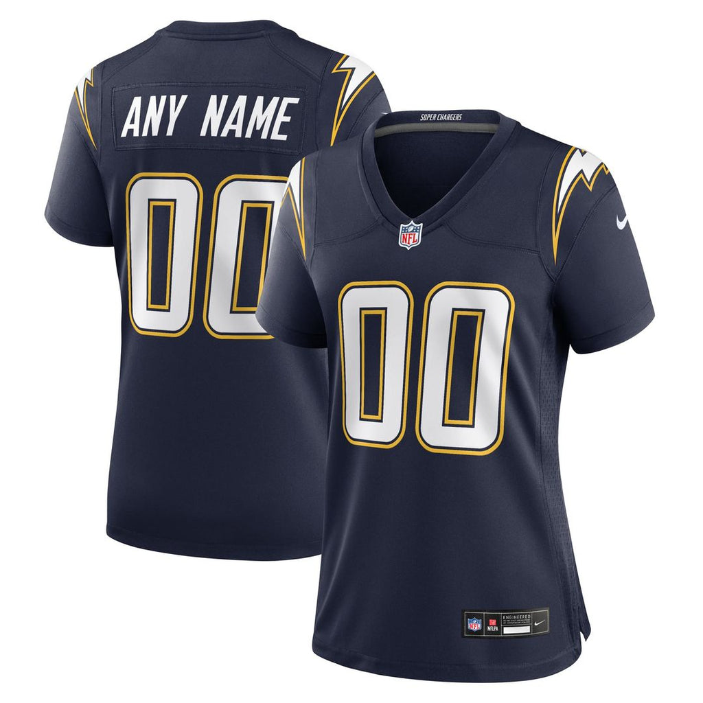 Los Angeles Chargers Women's Alternate Charger Power Game Custom Jersey - Gold
