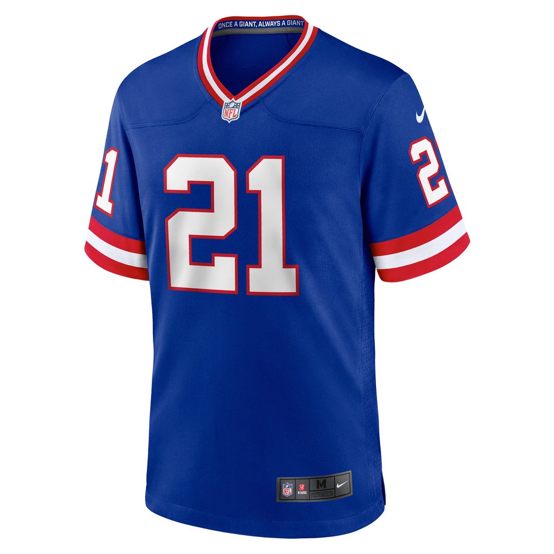 Tiki Barber New York Giants Retired Player Alternate Jersey - Royal