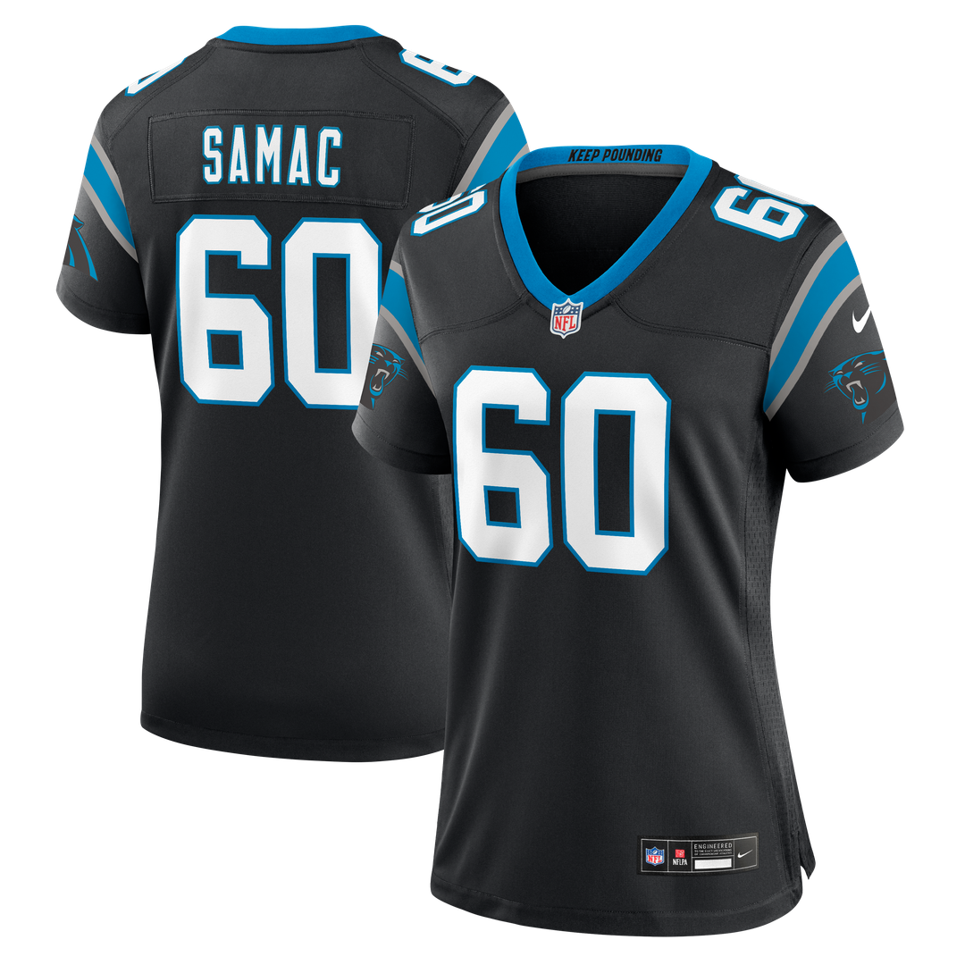 Nick Samac Carolina Panthers Women's Team Jersey - Black