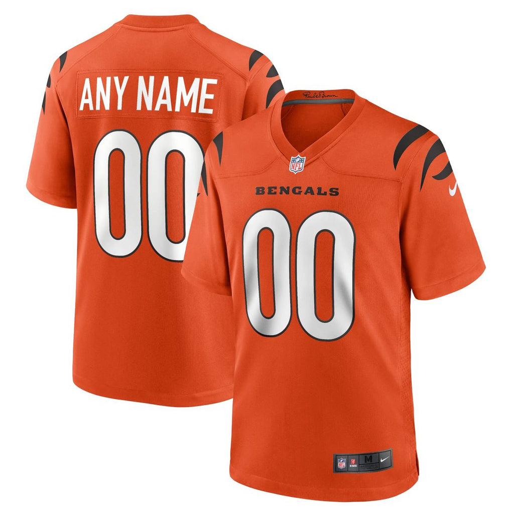 Cincinnati Bengals Game Custom Jersey - Black