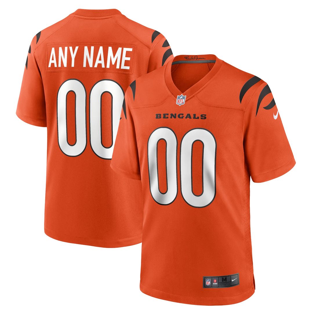 Cincinnati Bengals Game Custom Jersey - Black