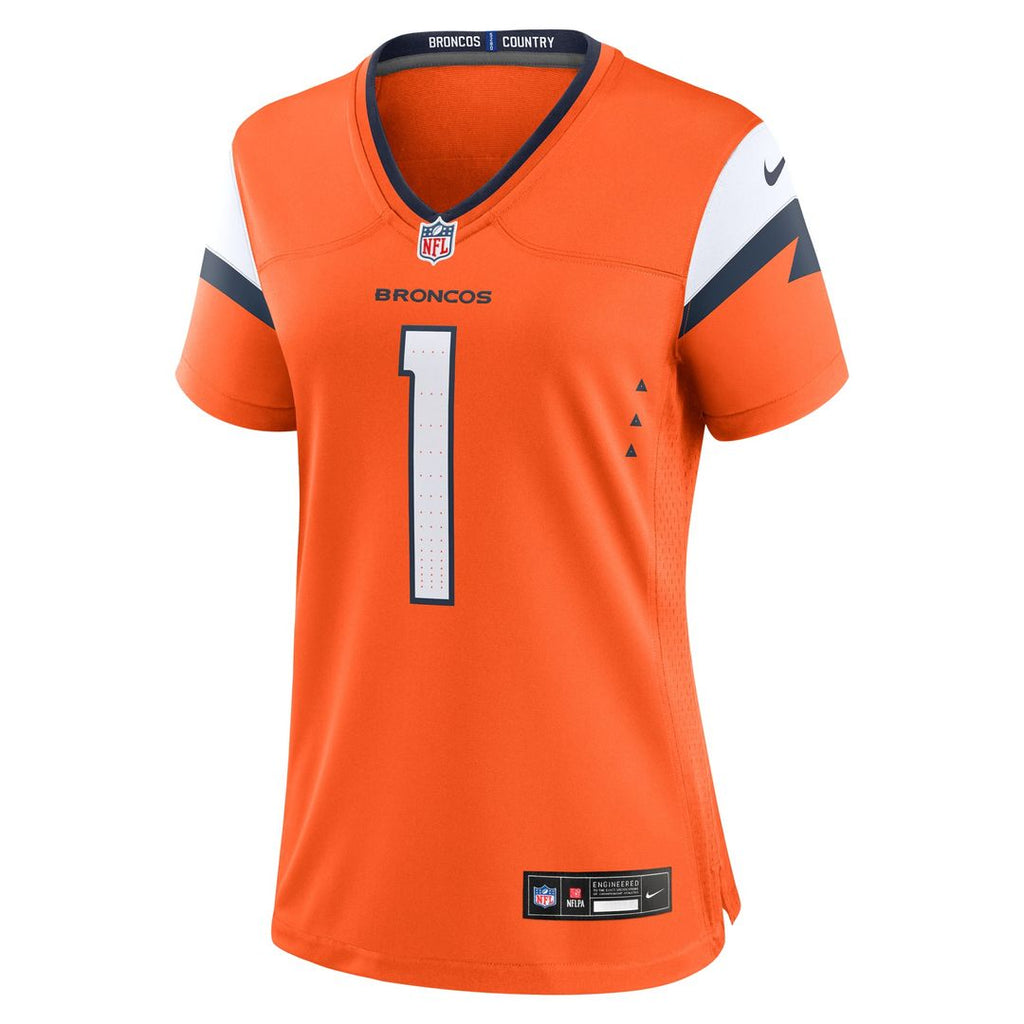 Denver Broncos Women's #1 Mom Jersey - Orange
