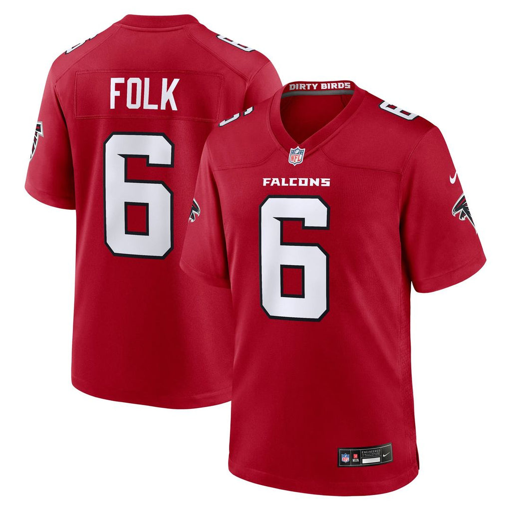 Nick Folk Atlanta Falcons Team Jersey - Red