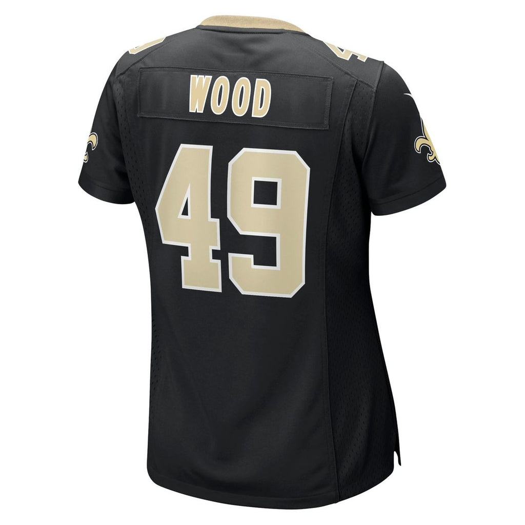 Zach Wood New Orleans Saints Women's Jersey - Black
