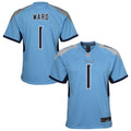 Cameron Ward Tennessee Titans Youth Team Jersey - Light Blue