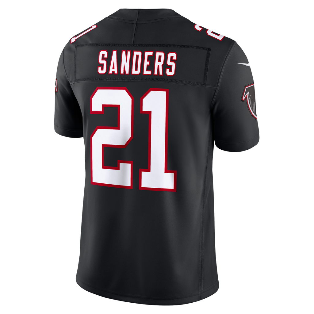 Deion Sanders Atlanta Falcons Alternate Throwback Stitched Retired Jersey - Black