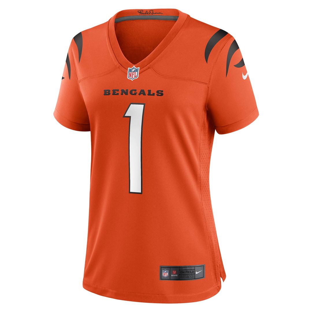 Ja'Marr Chase Cincinnati Bengals Women's Alternate Jersey - Orange