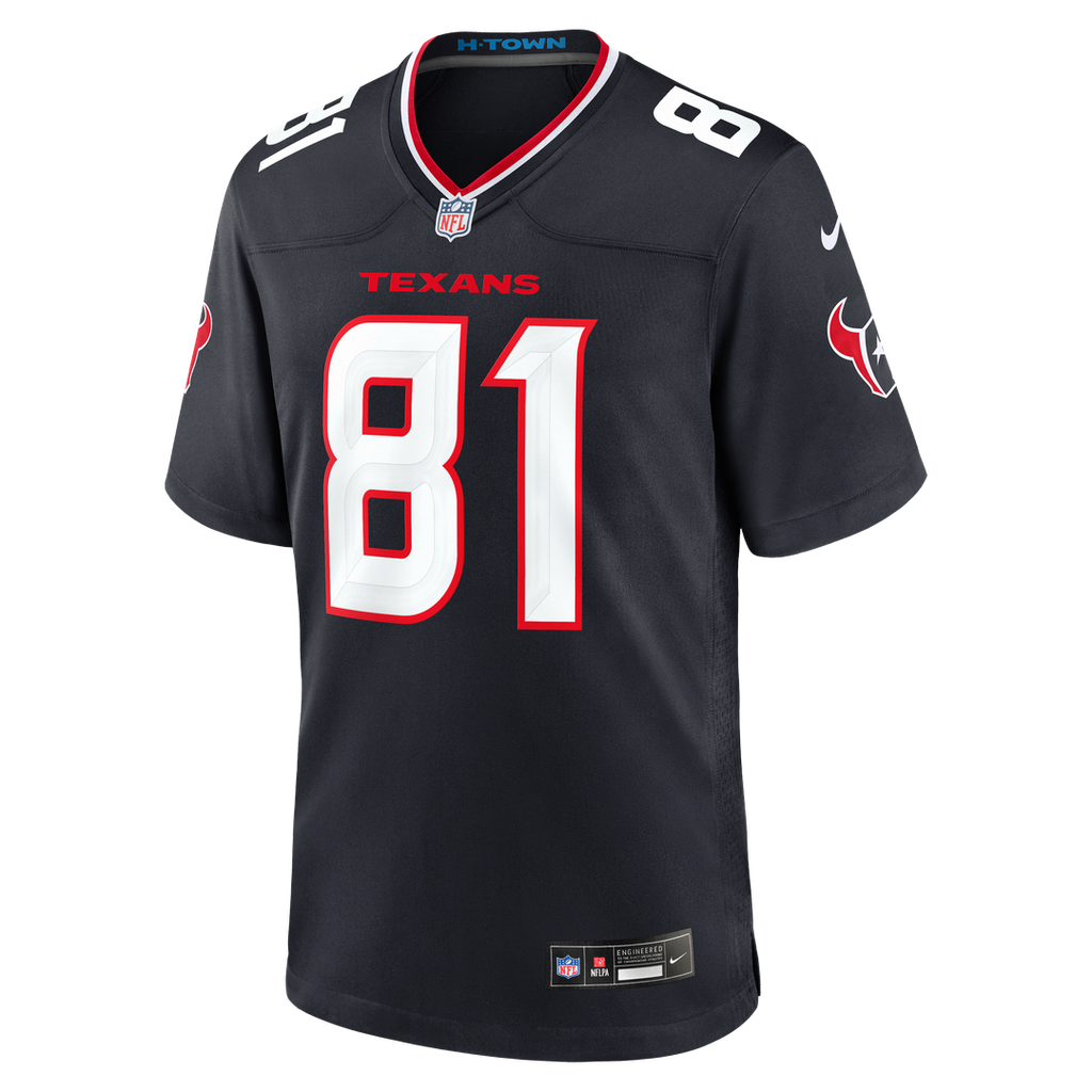 Jayden Higgins Houston Texans Jersey - Navy