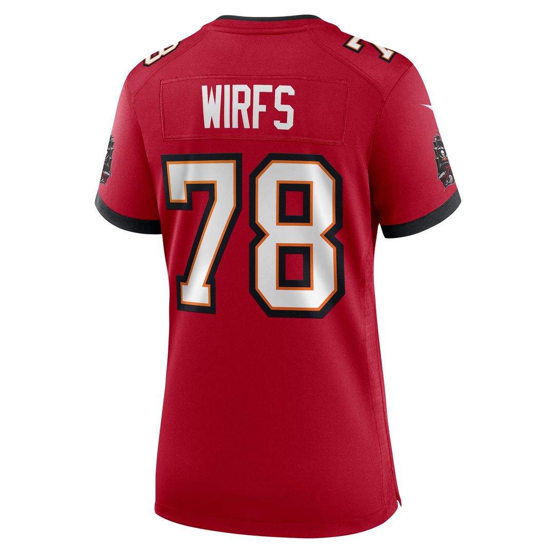 Tristan Wirfs Tampa Bay Buccaneers Women's Team Jersey - Red